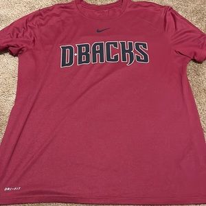 2 Nike Arizona Diamond Backs Dri fit tees. Size XL in red. No wear.